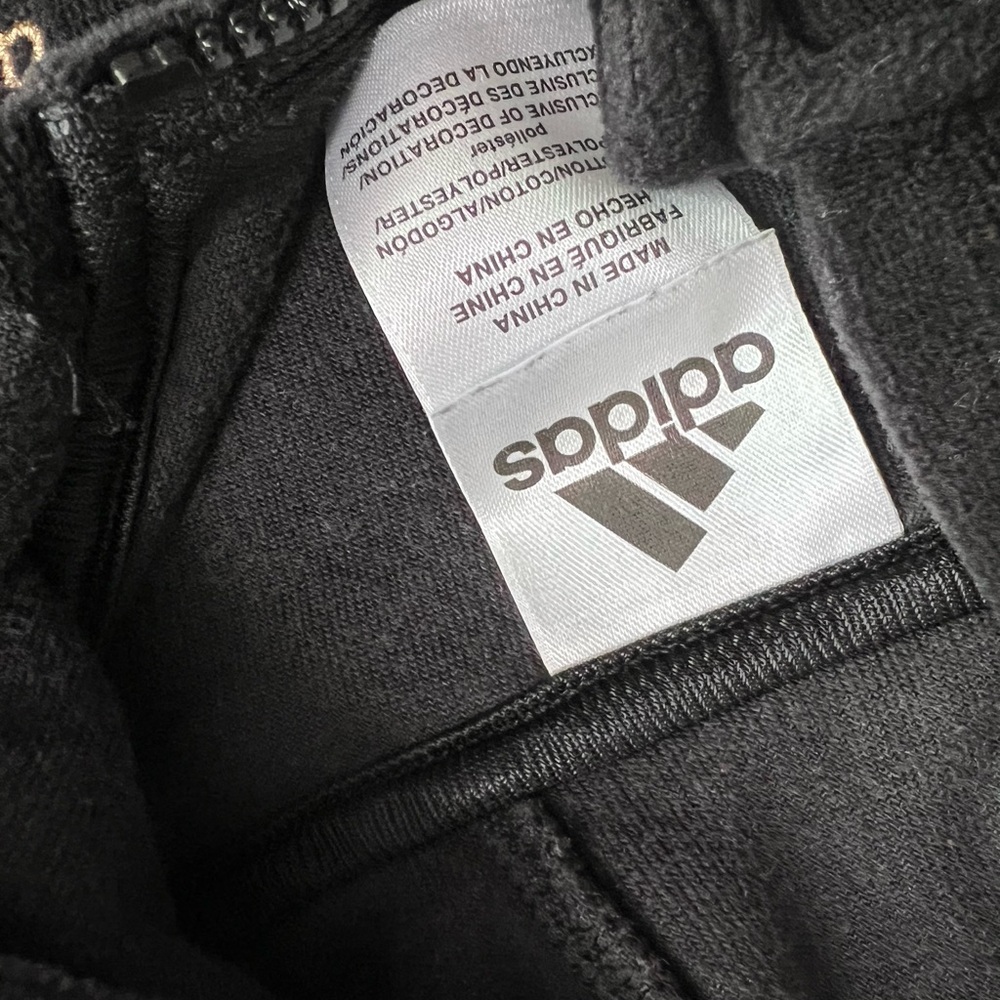 Adidas Kids Black Tracksuit with Gold Stripes - Picture 6 of 7